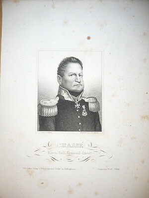 Général CHASSÉ GRAVURE XIX ème