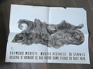 AFFICHE ANCIENNE 1974 RAYMOND MORETTI