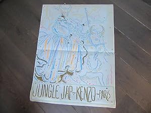 AFFICHE LITHOGRAPHIEE JUNGLE JAP-KENZO PARIS PAR HARVEY BOYD 1978