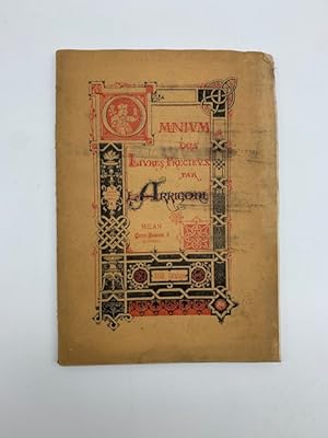 Omnium des livres precieux par Arrigoni. Milan, Corso Venezia 6. XXXII catalogue