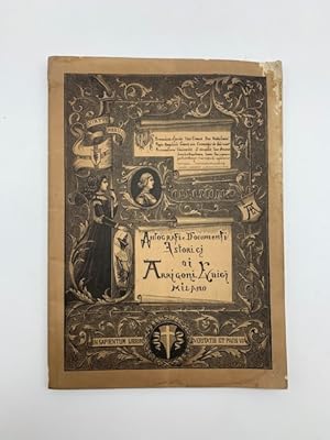 Collezione di autografi e documenti istorici di Arrigoni Luigi. Milano