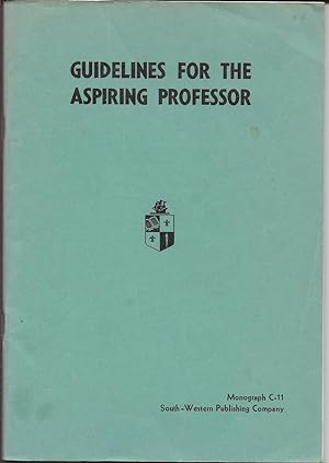 Imagen del vendedor de Guidelines For the Aspiring Professor a la venta por First Class Used Books