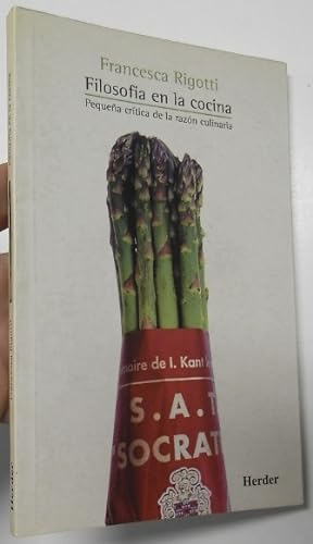 Seller image for Filosofa en la cocina for sale by Librera Mamut