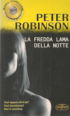 Bild des Verkufers fr LA FREDDA LAMA DELLA NOTTE - PETER ROBINSON zum Verkauf von Libreria Peterpan