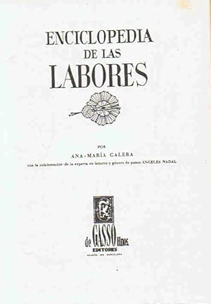 Imagen del vendedor de ENCICLOPEDIA DE LAS LABORES a la venta por Librera Torren de Rueda