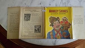 Seller image for MONKEY SHINES by ELINOR ANDREWS, Illustrated by Roger Vernam, IN COLOR DUSTJACKET of Italian ORGAN GRINDER, WHO PLAY MUSIC & His Pet Monkey, TITO, who Had a Long Tail, Begged For Money in Red & Gold Jacket in NY . CHILDREN. for sale by Bluff Park Rare Books