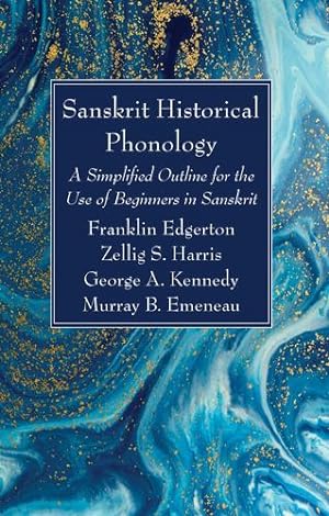 Imagen del vendedor de Sanskrit Historical Phonology by Edgerton, Franklin [Hardcover ] a la venta por booksXpress