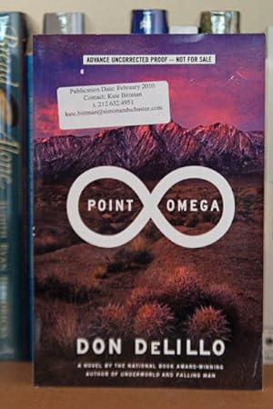 Imagen del vendedor de Point Omega: A Novel ***ADVANCE READERS COPY*** a la venta por Beaver Bridge Books