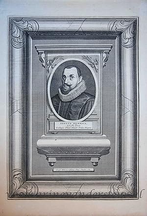 Seller image for [Portrait print of theologian/theoloog Festus Hommius] FESTUS HOMMIUS, 1715-1716. for sale by Antiquariaat Arine van der Steur / ILAB