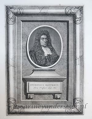 [Portrait print Professor in law Anthonius Mattheus II] ANTHONIUS MATTHAEUS, 1715-1716.