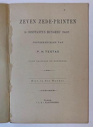 TESTAS Brochure "Zeven zede-printen in Constantijn Huygens trant, penteekeningen van P.H. Testas...