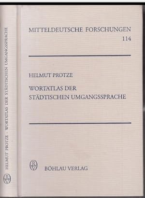 Bild des Verkufers fr Wortatlas der stdtischen Umgangssprache. Zur territorialen Differenzierung der Sprache in Mecklenburg-Vorpommern, Brandenburg, Berlin, Sachsen-Anhalt, Sachsen und Thringen ( = Mitteldeutsche Forschungen, Band 114 ). zum Verkauf von Antiquariat Carl Wegner