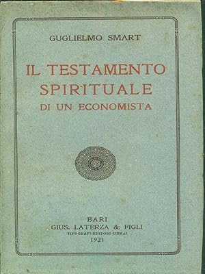 Bild des Verkufers fr Il testamento spirituale di un economista zum Verkauf von Librodifaccia
