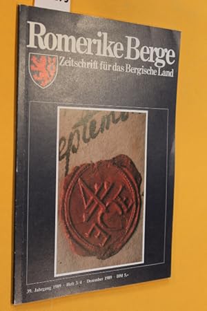 Image du vendeur pour Romerike Berge. 39. Jahrgang, Heft 3/4, Dezember 1989 mis en vente par Antiquariat Tintentraum