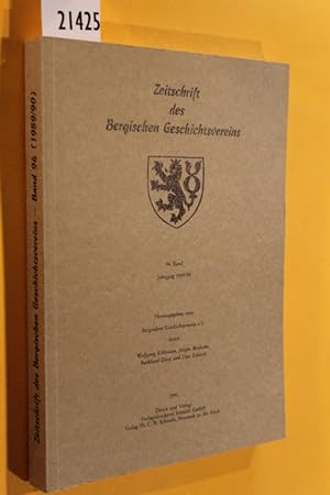 Imagen del vendedor de Zeitschrift des Bergischen Geschichtsvereins (ZBGV). 94. Band. 1989/90 a la venta por Antiquariat Tintentraum