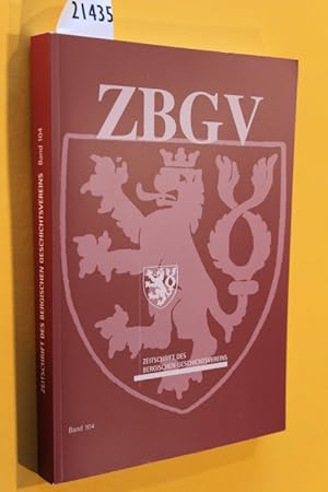 Seller image for Zeitschrift des Bergischen Geschichtsvereins (ZBGV). 104. Band (Jahrgang 2012 - 2016) for sale by Antiquariat Tintentraum