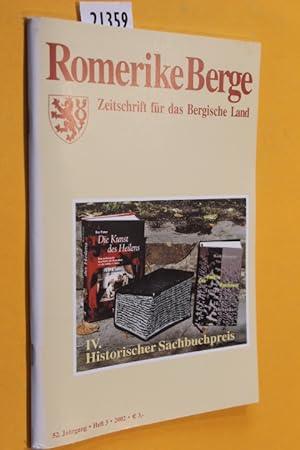 Image du vendeur pour Romerike Berge - Zeitschrift fr das Bergische Land. 52. Jahrgang, Heft 4/2002 mis en vente par Antiquariat Tintentraum