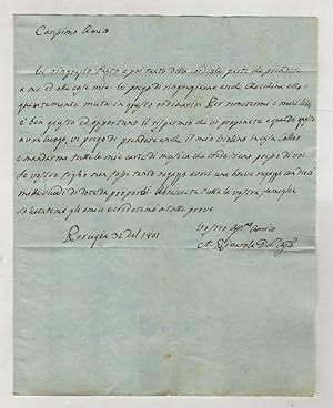 Lotto di 13 lettere manoscritte autografe, firmate, indirizzate a Pacifico Gentili di Rovellone, ...