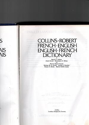 Imagen del vendedor de French-English,English-French dictionary a la venta por JP Livres