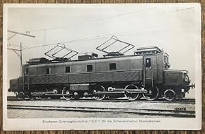 Bild des Verkufers fr Einphasen-Gterzuglokomotive 1 C-C 1 fr die Schweizerischen Bundesbahnen : Original-Silber-Fotografie. - 12587- - zum Verkauf von Antiquariat an der Stiftskirche