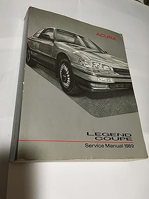 Acura Legend Coupe Service Manual 1989