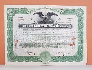 Market Street Railway Company Share Certificate No. NYO6376