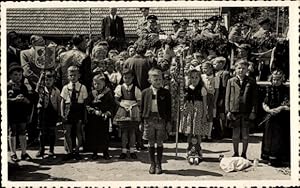 Foto Ansichtskarte / Postkarte Aschach an der Donau Oberösterreich, Musikfest, Aufmarsch der Kinder