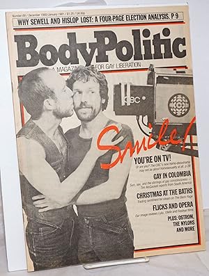Imagen del vendedor de The Body Politic: a magazine for gay liberation; #69, December, 1980/January, 1981; Smile! You're on TV! a la venta por Bolerium Books Inc.