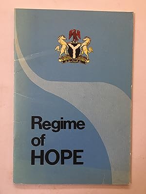 Imagen del vendedor de Regime of hope ["Why the Military had to take over power in Nigeria" etc.] a la venta por Joseph Burridge Books