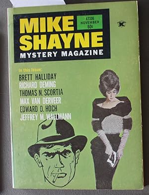 Image du vendeur pour MIKE Shayne - Mystery Magazine (Pulp Digest Magazine); Vol. 29 No. 6 November 1971 Published by Renown Publications Inc. Brett Halliday; Richard Deming; Thomas N. Scortia; Max Van Derveer; Edward D. Hoch; Jeffrey M. Wallman mis en vente par Comic World