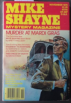 Seller image for MIKE Shayne - Mystery Magazine (Pulp Digest Magazine); Vol. 43, No. 10 October 1979 Published by Renown Publications Inc. - Murder At Mardi Gras by Brett Halliday; Stairway To Nowhere by Edward D. Hoch; The Circle Of Death by David Knox; Michael Abalone; for sale by Comic World
