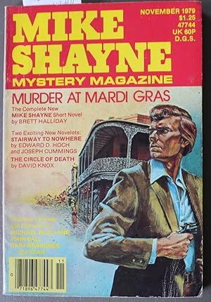 Seller image for MIKE Shayne - Mystery Magazine (Pulp Digest Magazine); Vol. 43, No. 10 October 1979 Published by Renown Publications Inc. - Murder At Mardi Gras by Brett Halliday; Stairway To Nowhere by Edward D. Hoch; The Circle Of Death by David Knox; Michael Abalone; for sale by Comic World