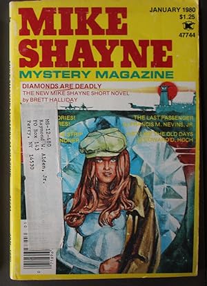 Image du vendeur pour MIKE Shayne - Mystery Magazine (Pulp Digest Magazine); Vol. 43, No. 1 January 1980 Published by Renown Publications Inc. - Diamonds Are Deadly by Brett Halliday; Death In The Strip by Gary Brandner; The Last Passenger by Francis M. Nevins; Just Like The mis en vente par Comic World