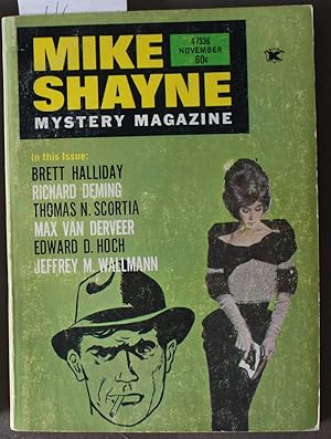 Imagen del vendedor de MIKE Shayne - Mystery Magazine (Pulp Digest Magazine); Vol. 29 No. 6 November 1971 Published by Renown Publications Inc. Brett Halliday; Richard Deming; Thomas N. Scortia; Max Van Derveer; Edward D. Hoch; Jeffrey M. Wallman a la venta por Comic World