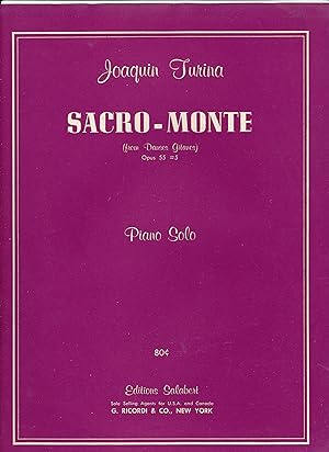 Seller image for Sacro-Monte (from Danses Gitanes - Opus 55 #5, Piano Solo for sale by Riverhorse Books