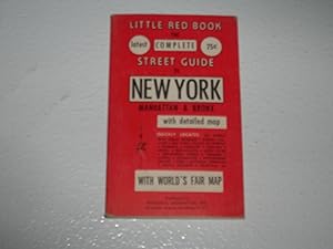 Image du vendeur pour Little Red Book. The Complete Street Guide to New York. Manhattan & Btonx with detailed map mis en vente par Bookstore Brengelman