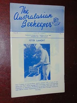 The Australasian Beekeeper July 1983. Volume 85 No. 1