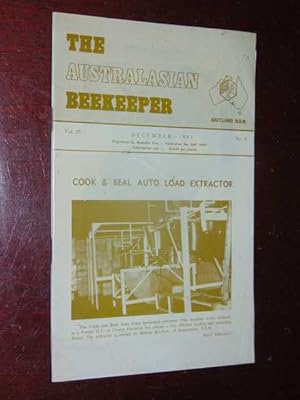 The Australasian Beekeeper December 1983. Volume 85 No. 6