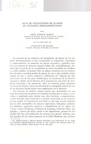 Immagine del venditore per GUIA DE COLECCIONES DE PLANOS DE CIUDADES IBEROAMERICANAS venduto da Libreria 7 Soles