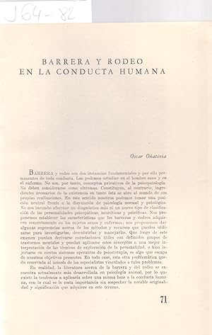 Seller image for BARRERA Y RODEO EN LA CONDUCTA HUMANA for sale by Libreria 7 Soles