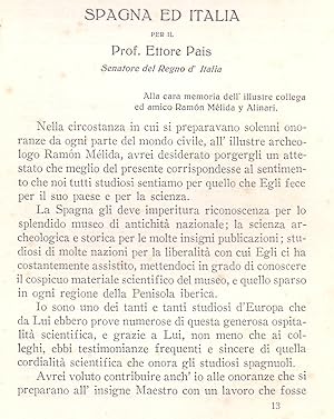 Bild des Verkufers fr SPAGNA ED ITALIA zum Verkauf von Libreria 7 Soles