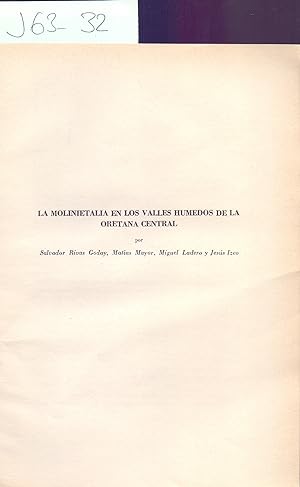 Imagen del vendedor de LA MOLINIETALIA EN LOS VALLES HUMEDOS DE LA ORETANA CENTRAL a la venta por Libreria 7 Soles