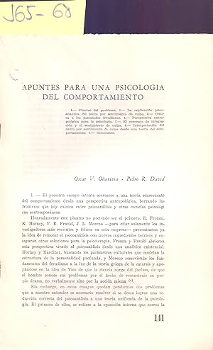 Seller image for APUNTES PARA UNA PSICOLOGIA DEL COMPORTAMIENTO for sale by Libreria 7 Soles