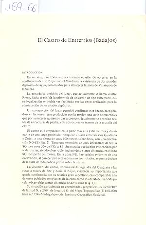 Seller image for EL CASTRO DE ENTRERRIOS (BADAJOZ) for sale by Libreria 7 Soles
