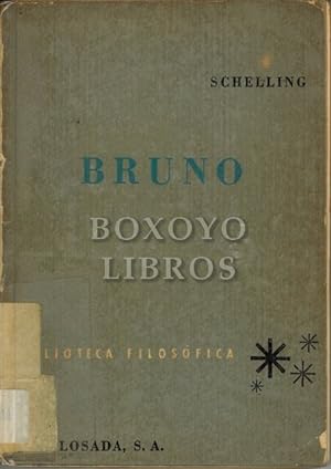 Bruno. Traducción de Hilario R. de Sanz