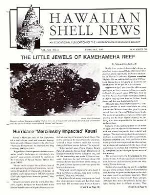 Seller image for Hawaiian Shell News (New Series), Vol. XLI No. 2 for sale by ConchBooks