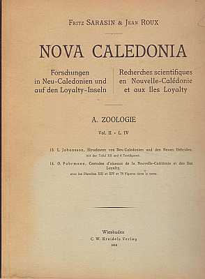 Bild des Verkufers fr Nova Caledonia: Forschungen in Neu-Caledonien und auf den Loyalty-Inseln / Recherches scientifiques en Nouvelle-Caldonie et aux Iles Loyalty. A. Zoologie, Vol. II L. IV zum Verkauf von ConchBooks