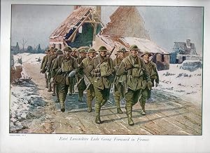 East Lancashire Lads Going Forward in France. (WWI)