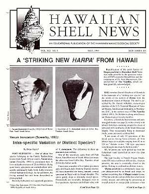 Seller image for Hawaiian Shell News (New Series), Vol. XLI No. 5 for sale by ConchBooks