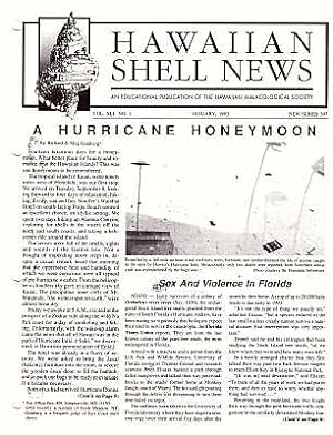 Seller image for Hawaiian Shell News (New Series), Vol. XLI No. 1 for sale by ConchBooks